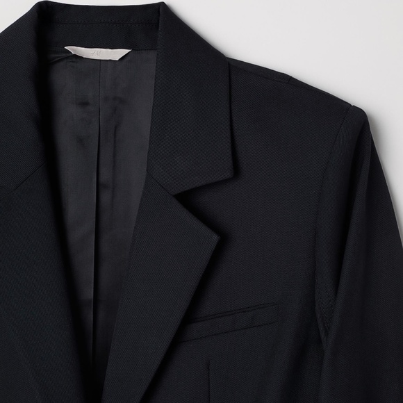 H&M Trend Oversized Blazer Jacket in Black Size EUR 32 / US 2 - Picture 4 of 6